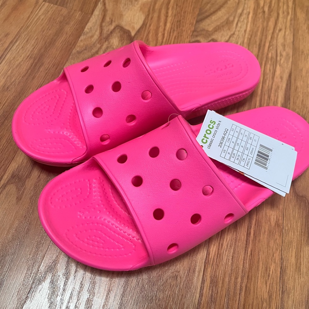Nicki Minaj Style Bright Pink Crocs Sandals New with Tag!
